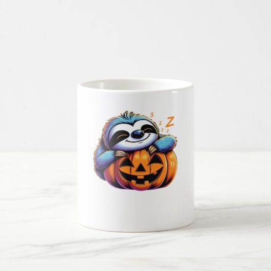 ハロウィーンスロース恋人コスチューム必須Tシャツ コーヒーマグカップ (中央)