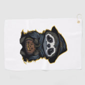 ハロウィーンスロース特大Tシャツ ゴルフタオル (横)