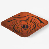 ハロウィーンスワール紙プレート ペーパープレート (傾斜あり)