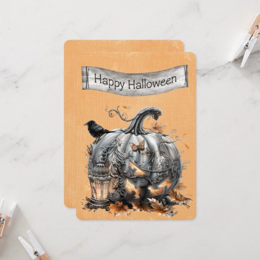 ハロウィーンス華美テームパンクグレーパンプキン (正面/裏面インサイチュ)