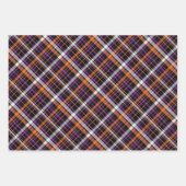 ハロウィーンセット2:こうもりと2つの格子模様 ラッピングペーパーシート (正面2)