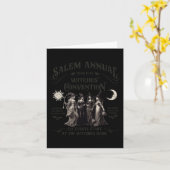 ハロウィーンセーレムウィッチコンベンションウィッチパーティーシン カード (黄色い花)