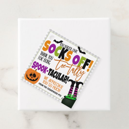 ハロウィーンソックギフトラベルスタッフ フェイバータグ (インサイチュ)