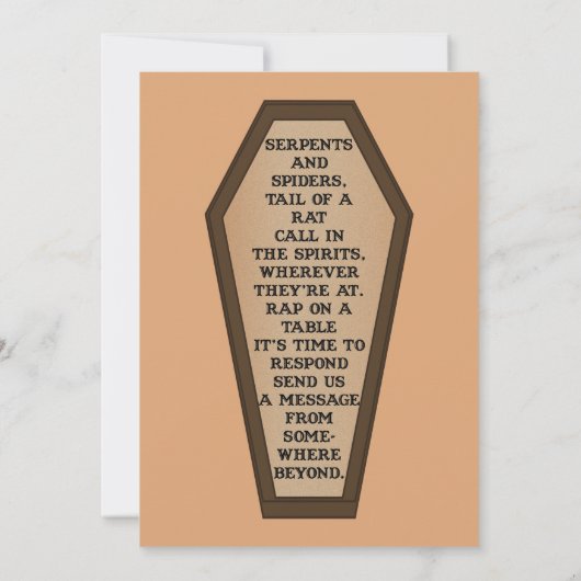 ハロウィーンソワイリー精霊板招待状 招待状 (裏面)