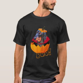 ハロウィーンソーセージ犬カボチャ Tシャツ