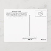 ハロウィーンソーリー ポストカード (裏面)