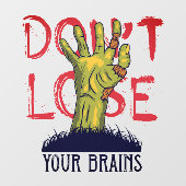 ハロウィーンゾンビは脳を失わない ウィンドウサイン (シート)