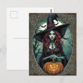 ハロウィーンゾンビウィッチ ポストカード (正面/裏面)