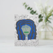 ハロウィーンゾンビウーマン ポストカード (スタンド正面)