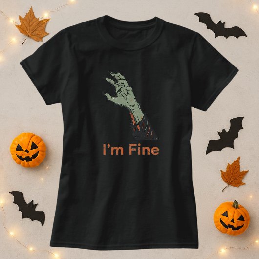 ハロウィーンゾンビハンドホラー素晴らし Tシャツ