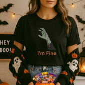 ハロウィーンゾンビハンドホラー素晴らし Tシャツ