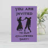 ハロウィーンゾンビパーティの招待状 招待状 (スタンド正面)