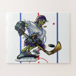 ハロウィーンゾンビホッケープレーヤースポーツおもしろいスポーツ ジグソーパズル