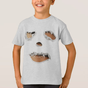 ハロウィーンゾンビ破れた服 Tシャツ
