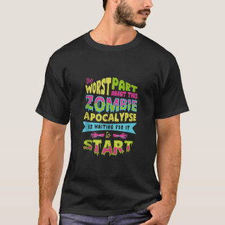 ハロウィーンゾンビ黙示録がそれを待っている Tシャツ