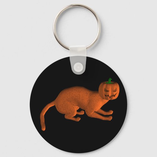 ハロウィーンタイガーキャット キーホルダー (正面)