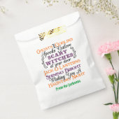 ハロウィーンタイポグラフィグディーバッグ – ハロウィーンことわざ フェイバーバッグ (封をした状態)