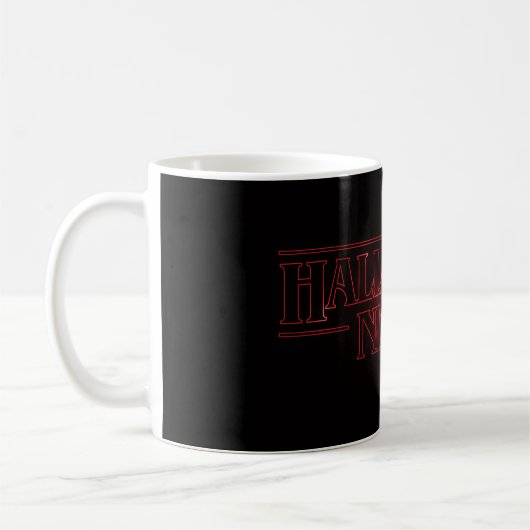 ハロウィーンタイポグラフィマグ コーヒーマグカップ (左)