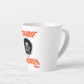 ハロウィーンタイムゾンビ顔 カフェラテマグ (右アングル)