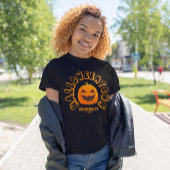 ハロウィーンタウンユニバーシティパンプキン顔 Tシャツ