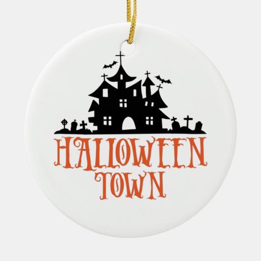 ハロウィーンタウン セラミックオーナメント (正面)