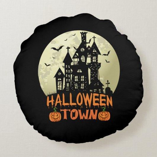 ハロウィーンタウン ラウンドクッション (裏面)
