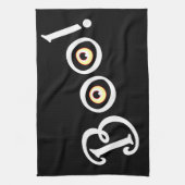 ハロウィーンタオル不気味ブハロウィーンティータオル キッチンタオル (縦)