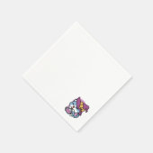 ハロウィーンタブビーキャット – Witch Hat & Potion Art スタンダードカクテルナプキン (角)