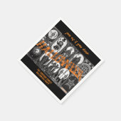 ハロウィーンタロットオレンジコスプレスプオクトカキュラパーティー スタンダードカクテルナプキン (角)