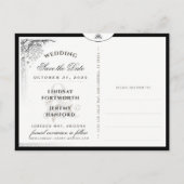 ハロウィーンタロットカード救照合日付PostCard インビテーションポストカード (裏面)