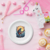 ハロウィーンタートルスケルトンロッカーティーfor Music Lov ペーパープレート (パーティー)