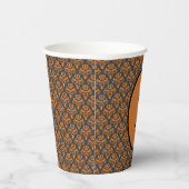 ハロウィーンダビクトリアンマスコブラックオレンジ 紙コップ (右)