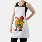 ハロウィーンダビングのスケルトン衣装LGBT エプロン (インサイチュ)