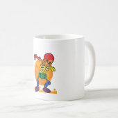 ハロウィーンダビングのスケルトン衣装LGBT コーヒーマグカップ (正面右)