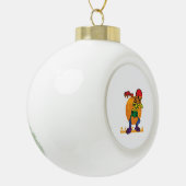 ハロウィーンダビングのスケルトン衣装LGBT セラミックボールオーナメント (左)