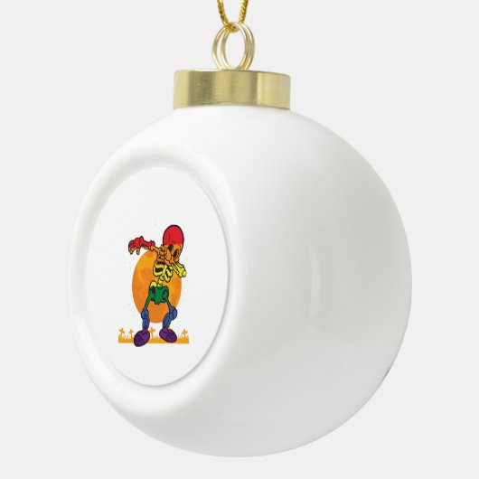 ハロウィーンダビングのスケルトン衣装LGBT セラミックボールオーナメント (右)