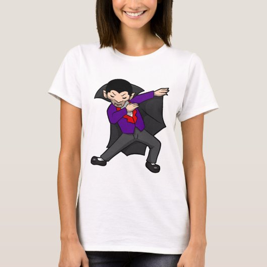 ハロウィーンダビングドラキュラヴァンパイア Tシャツ (正面)