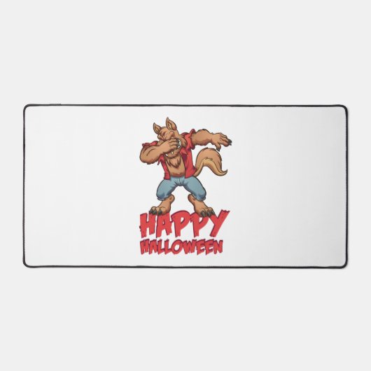 ハロウィーンダビングWerwolfハロウィーンの衣装 デスクマット (正面)