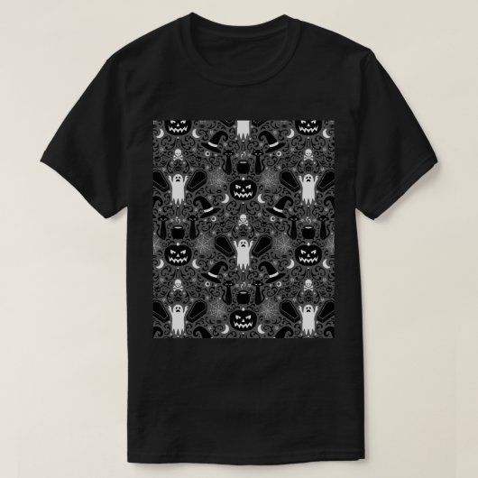 ハロウィーンダマスクグラフィック Tシャツ (デザイン正面)