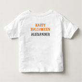 ハロウィーンダルマチアン犬のトリックまたは治療 トドラーTシャツ (裏面)