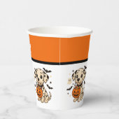 ハロウィーンダルマチアン犬のトリックまたは治療 紙コップ (右)