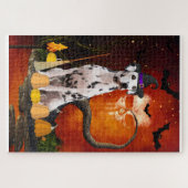 ハロウィーンダルマチアン犬 ジグソーパズル (横)