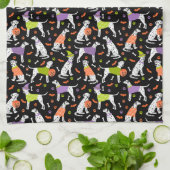 ハロウィーンダルマチア キッチンタオル (折り畳み)