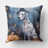 ハロウィーンダルメーションカボチャ怖 クッション (裏面)