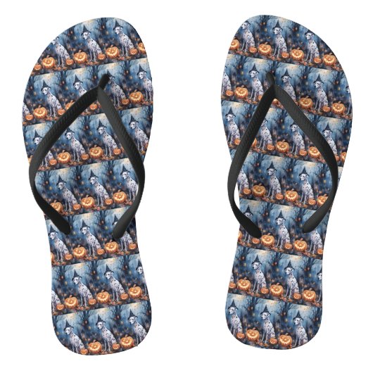 ハロウィーンダルメーションカボチャ怖 ビーチサンダル (ソール)