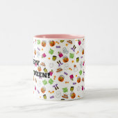 ハロウィーンダンスパーティーツートーンコーヒーマグ ツートーンマグカップ (中央)