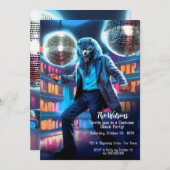 ハロウィーンダンスパーティー、ディスコ・ウォルフマン 招待状 (正面/裏面)