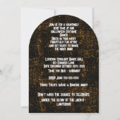 ハロウィーンダンス 招待状 (裏面)