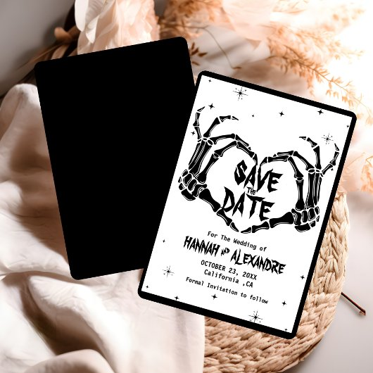 ハロウィーンダークムーディーズ結婚ゴシック セーブザデート