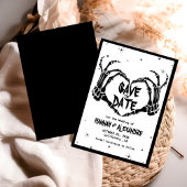 ハロウィーンダークムーディーズ結婚ゴシック セーブザデート